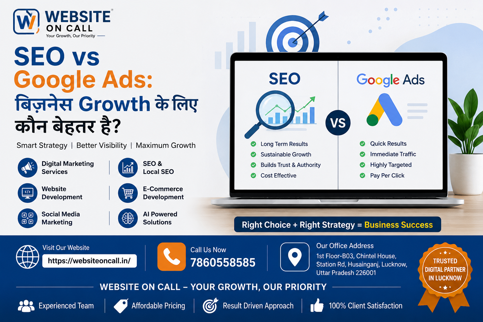 SEO vs Google Ads: बिज़नेस Growth के लिए कौन बेहतर है?