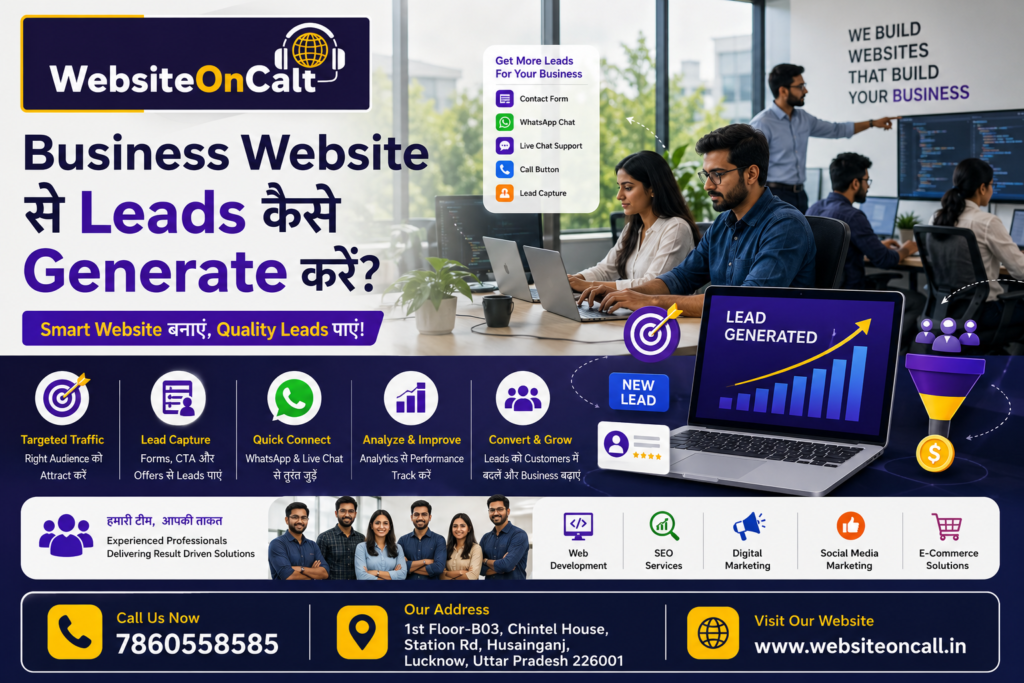 Business Website से Leads कैसे Generate करें?