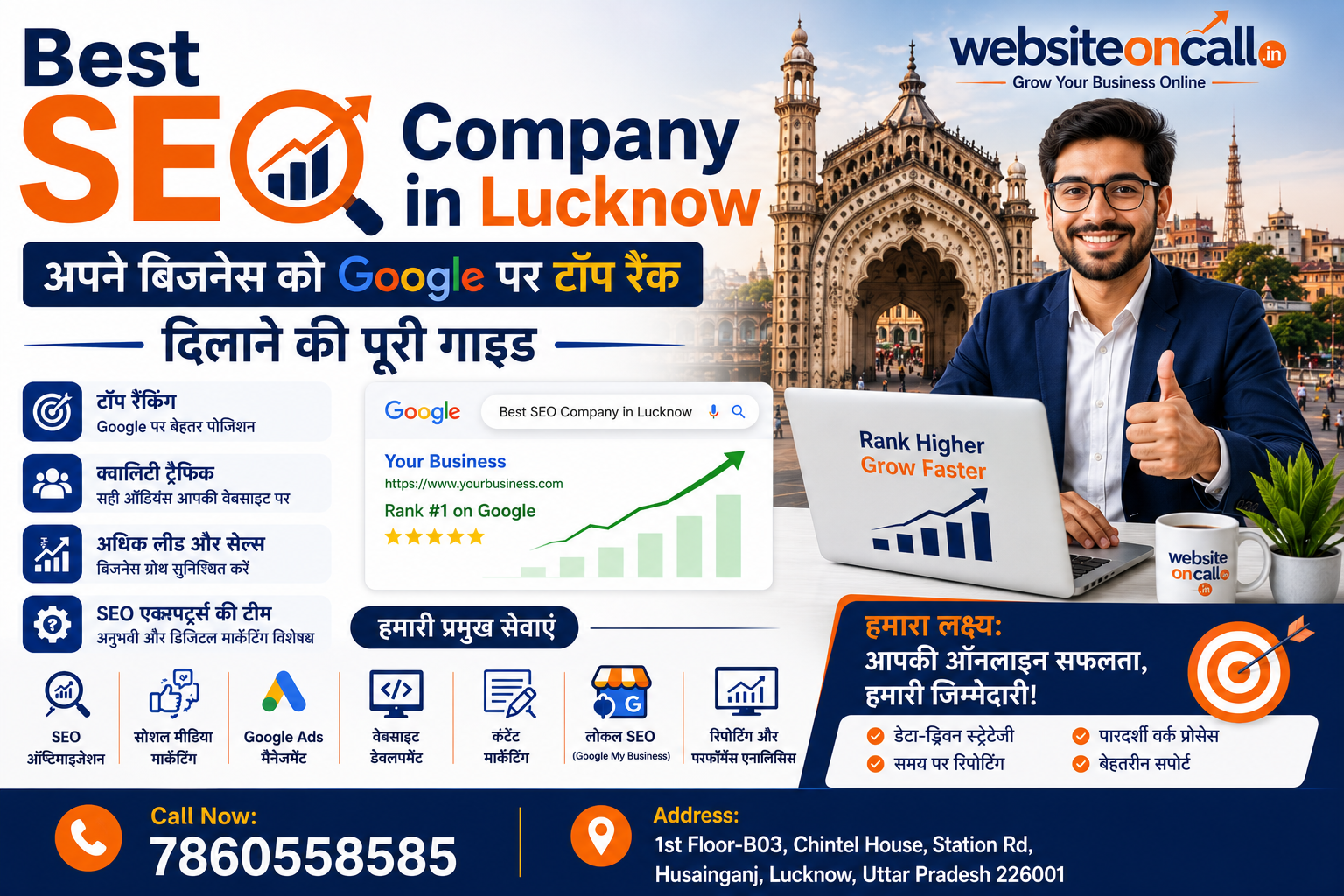 Best SEO Company in Lucknow: अपने बिजनेस को Google पर टॉप रैंक दिलाने की पूरी गाइड