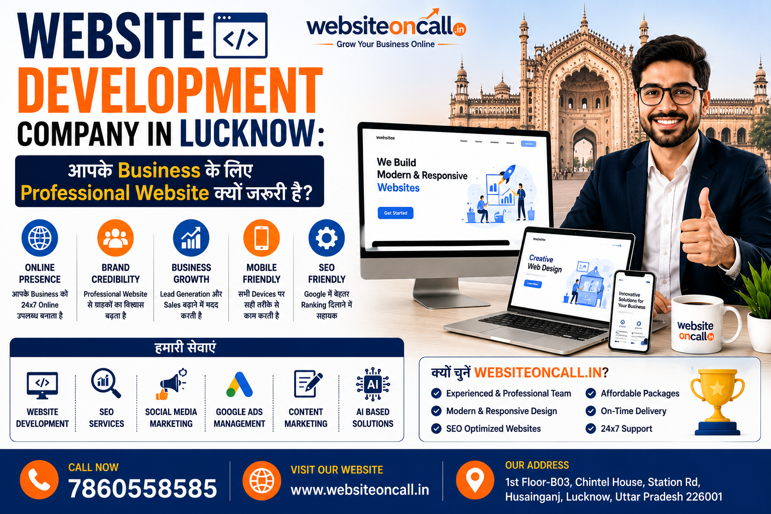 Website Development Company in Lucknow: आपके Business के लिए Professional Website क्यों जरूरी है?