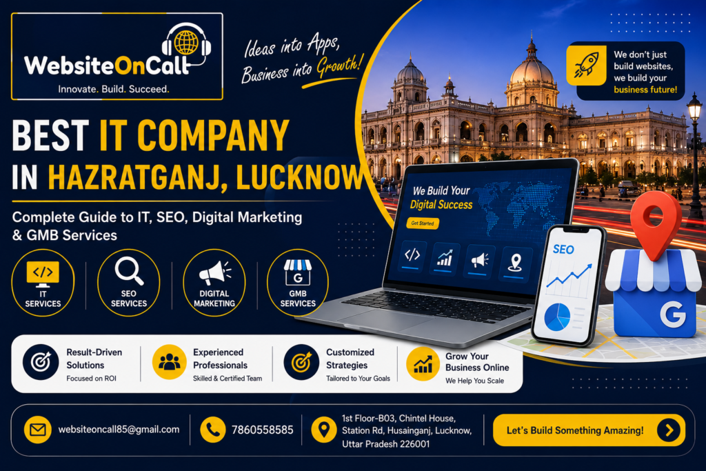 Best IT Company in Hazratganj Lucknow offering SEO Digital Marketing and Website Development