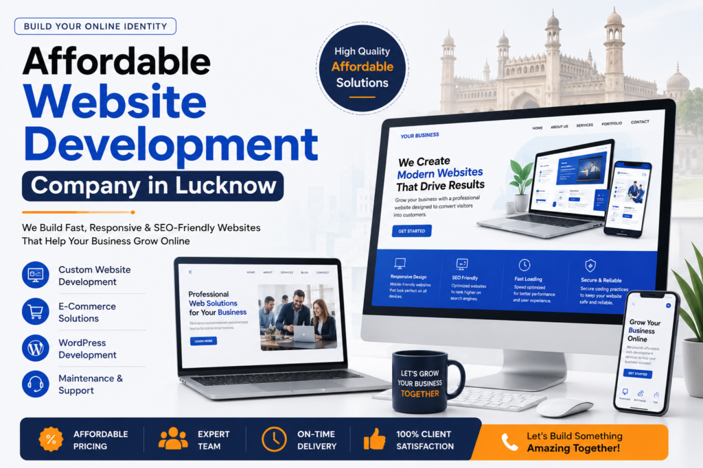 Affordable Website Development Company in Lucknow offering responsive, SEO-friendly, custom website design and development services for businesses.